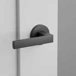 Emtek Privacy Door Lever Set Dumont Flat Black Round Cf Concealed. Fixed Price $130.00.