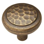 Hickory Hardware Dark Antique Brass Cabinet Knob 10-PACK Hammered Pull P7528-WDA. Fixed Price $24.99.