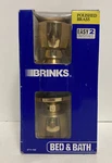 Brinks Polished Brass Bed & Bath Lock 2711-105. Fixed Price $12.99.