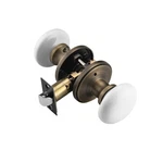 Ncl White Door Knobs, Interior, Porcelain Round Levers, Antiqu.... Fixed Price $55.79.