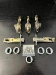 Schlage 16-080-619 F Series Dual Option Adjustable Spring Latch Stain Nickel. Fixed Price $35.00.