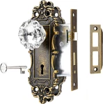 Toptotoo Mortise Lock Set For Interior Door, Antique Brass Knobs With. Fixed Price $86.99.