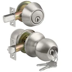 Bestten Keyed Same Exterior Door Knob And Single Cylinder Deadbolt Combo Set,.... Fixed Price $34.98.