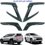 Interior Door Handle Cover Carbon Fit Mitsubishi Pajero Montero Sports 2016 - 18. Fixed Price $93.08.