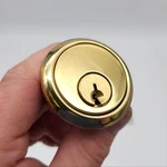 Schlage 20-022 Rim Cylinder Lock Bright Brass 1-1/8" Length Keyway Nos. Fixed Price $22.24.