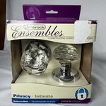 Amerock Ensembles Privacy Bedroom/bath Locking Door Handle Set Fine Crystal. Fixed Price $38.99.