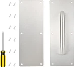 201 Stainless Steel Door Handle - Set Pull Push Plate With Scr. Fixed Price $28.99.