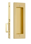 Emtekmodern Rectangular 7-1/4" Passage Mortise Pocket Door Pull For 1-3/8" Thk. Fixed Price $125.99.