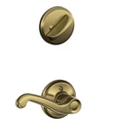 Schlage Flair Antique Brass Single Cylinder Interior Pack F59 609 Rh. Fixed Price $22.99.