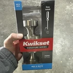 Kwikset Pismo Satin Nickel Bed/bath Door Knob Easy Install 97300-931. Fixed Price $23.00.