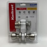 Kwikset Tylo Door Knob & Single Cylinder Deadbolt Satin Nickel - New. Fixed Price $29.99.