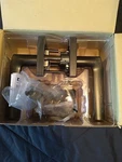 New In Box, Kwikset 720SLSQT11P6ALRCS, Passage Lisbon Venetian Bronze Handle. Fixed Price $18.39.