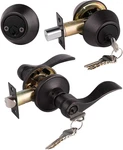 Entry Door Handle Double Cylinder Deadbolt Combo Locksets Oil Rubbed Bron. Fixed Price $261.99.