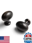 Beileiou Oval Oil Rubbed Bronze Cabinet Knobs, Zinc Alloy Dresser Drawer Wardrob. Fixed Price $35.61.