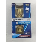 Brinks 2111-105 Interior Locking Bell Knob Polished Brass Heavy Duty Privacy. Fixed Price $10.13.
