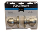 Kwikset 300P 15 Cp Polo Bed And Bath Knob, Satin Nickel. Fixed Price $15.99.