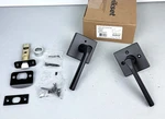 Kwikset 730LSL Sqt 514 6AL Rcs Lisbon Privacy Door Lever Square Rose Matte Black. Fixed Price $24.95.