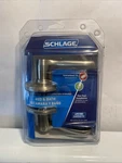 Schlage Flair Lever Locking Interior Bed & Bath Satin Nickel F40 619. Fixed Price $23.00.
