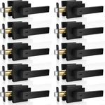 10 Modern Black Door Handles Privacy Levers Pack,. Fixed Price $179.15.