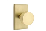 Emtek 5052ROUUS4 Dummy, Rectangular Rosette, Round Knob Satin Brass. Fixed Price $152.00.
