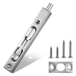 6 Stainless Steel Security Door Bolt Latch Flush French Lock. Fixed Price $12.73.