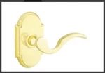 Emtek #8 Rosette Half Dummy Left Polished Brass Cortina Lever Door Knob. Fixed Price $49.99.