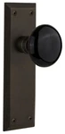 Nostalgic Warehouse Nykblk Psg 234 Nk Black Porcelain Solid Brass - Bronze. Fixed Price $229.50.