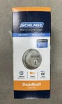 $45 Schlage Single Cylinder Round Deadbolt Lock Satin Nickel. Fixed Price $22.00.