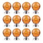 Bnyzwot Crystal Cabinet Knobs Round Glass Bubbles Amber. Fixed Price $23.49.