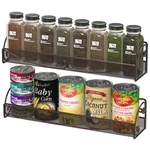 Deco Brothers Wall Mounted Single Tier Mesh Hanging Spice Rack, Set Of 2, Bronze. Fixed Price $24.99.