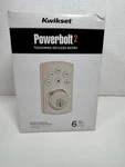 Kwikset Powerbolt 2 Touchpad Keyless Entry Satin Nickel 99070-101 Open Box. Fixed Price $44.99.
