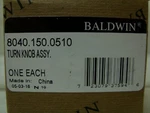 Baldwin Hardware Turn Piece Knob For Deadbolt Lock 8040-150-0510 *nos*. Fixed Price $24.99.
