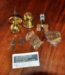Copper Creek Entry Door Ball Knob, Deadbolt Polished Brass Finish, BK2040PB, Sd#. Fixed Price $8.00.