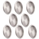 Homotek 8 Pack Closet Door Finger Pulls, Round Sliding Handles, Brushed Nickel. Fixed Price $14.70.
