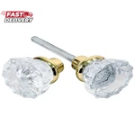 Stuff Tools Mortise Lock Crystal Glass Door Knob Replacement Set, Brass Fin. Fixed Price $22.06.