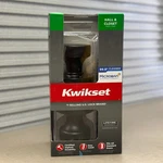 Kwikset Pismo Round Matte Black Hall/closet Door Knob With Microban Technology. Fixed Price $19.99.
