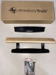 Amesbury Sliding Door Handle Set, Non-keyed Wood Black. Fixed Price $15.20.