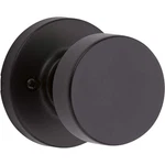 Kwikset Pismo Round Matte Black Dummy Door Knob Featuring Microban Antimicrobial. Fixed Price $11.99.