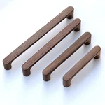 2 Pcs Cabinet Pulls Solid Wood Dark Walnut Original Color Simple M.... Fixed Price $22.39.