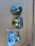 Schlage Plymouth Keyed Entry Door Knob Set - Antique Brass (open Box). Fixed Price $20.00.