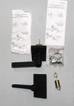 Emtek 5123HLORHUS19 Left Handed Black Door Handle With Lock Keys. Fixed Price $56.00.