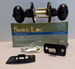 Sure-loc Durango Locking Privacy Knobset Flat Black DU102 Fbl. Fixed Price $9.99.