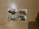 Lot Of 4 Cylindrical Cores Schlage 606 Finish With 2 Keys Each. Fixed Price $40.00.