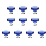 Dixiao 10 Pack Blue Glass Decorative Cabinet Doorknob, Crystal Drawer.... Fixed Price $24.11.