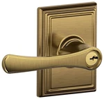 Schlage F51-VLA-ADD Avila Single Cylinder Keyed Entry Door Lever Brass. Fixed Price $90.04.
