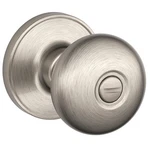Schlage Series J40 Str 619 Privacy Lockset, Round Design, Knob Handle, Satin. Fixed Price $30.37.