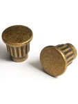 Antique Brass Cabinet Knobs Classic Vintage Flat Drawer Pulls Zinc Alloy Draw.... Fixed Price $21.99.