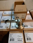 Kwikset Dorian Dummy Door Lever Satin Nickel Interior Pull Only 94880-548. Fixed Price $6.99.