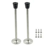 Rannb Long Stopper Wall Mount With Rubber 7.9 Inches, Silver. Fixed Price $19.14.