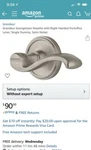 Grandeur 822146 GS20 Georgetown Rosette Portofino Knob Satin Nickel. Fixed Price $34.99.